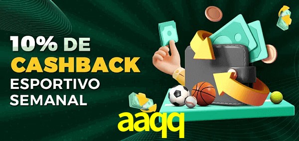 10% de bônus de cashback na aaqq